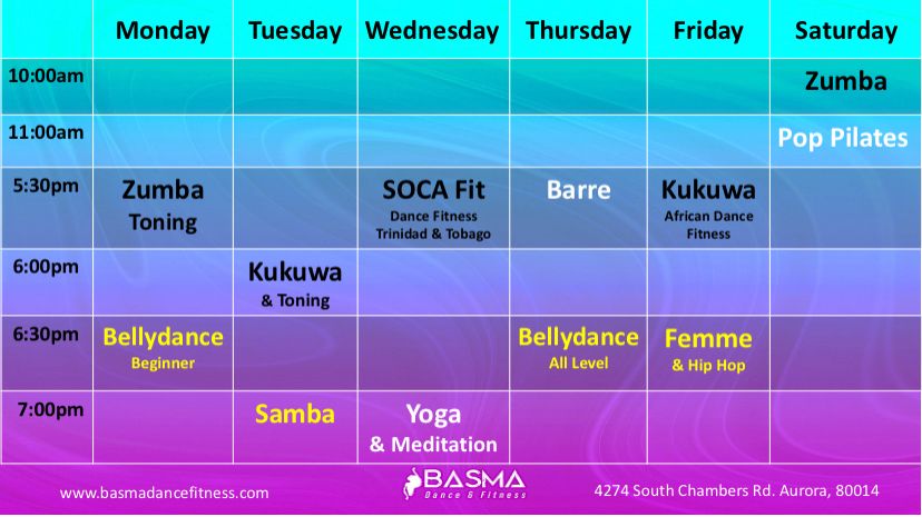 Basma-Dance-studio-March-Schedule